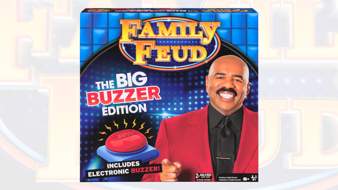 Family Feud The Big Buzzer Edition Party Card Game